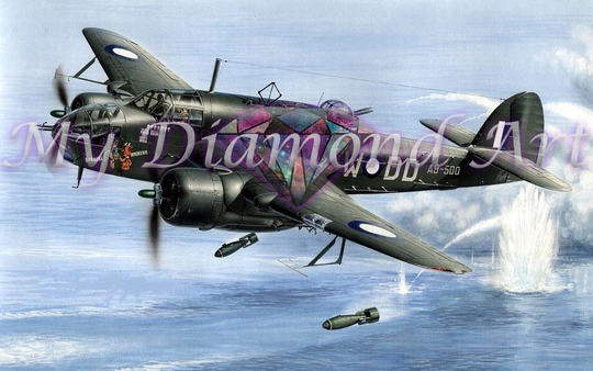 5D Diy My Diamond Art | Aircraft Painting Kit | New