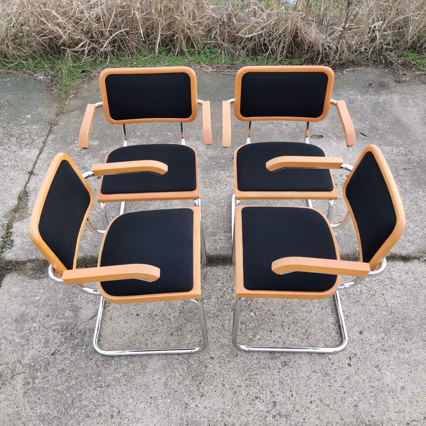 1 Of 8 Marcel Breuer Cesca Chair, Vintage 1970's, in Textiles, Dining Chairs, Furniture, Bauhaus Style, Made in Italy