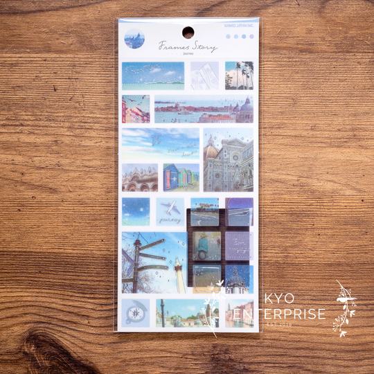 Kamio Japan - Frames Story Silver Foil Sticker Series Journey