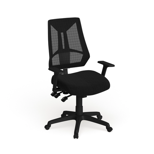 High Back Mesh Multifunction Swivel Ergonomic Office Chair - Flip Up Arms