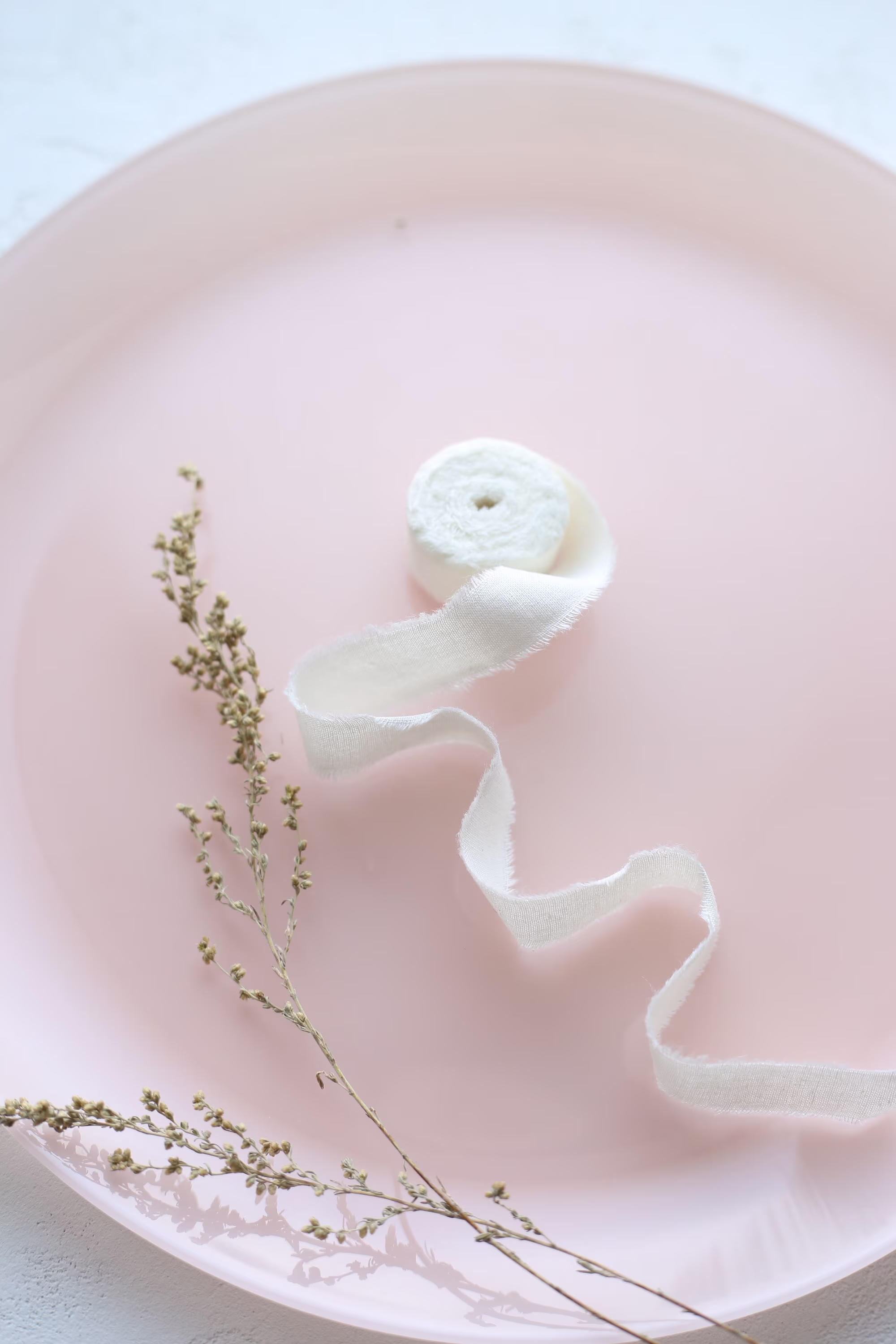 Dispatches From USA /Milk Color Cotton Ribbons in Rustic Style/ Ready To Ship/ Free Delivery The 2-4 Days