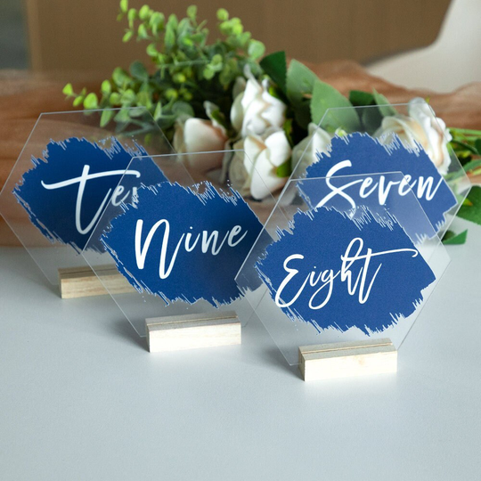 Custom Wedding Table Numbers, Personalized Acrylic Number, Geometric Numbers Decor, Wedding Decor, Custom Party Decor