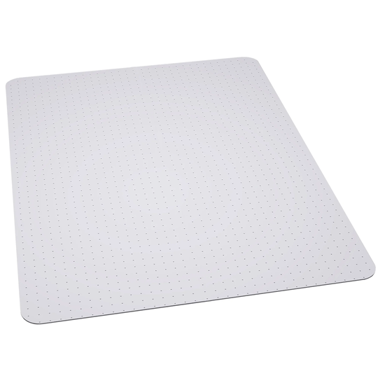 36'' x 48'' White Contemporary Rectangular Carpet Chair Mat