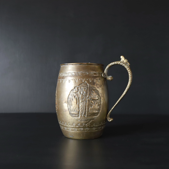 Old Embossed Mug With Storage Pencil Container Beer Tankard From Nestlings
