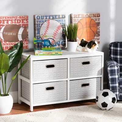 Watts Modern And Contemporary 4 Drawer Storage Chest