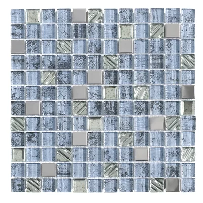 1" x 1" Grid Mosaic Tile