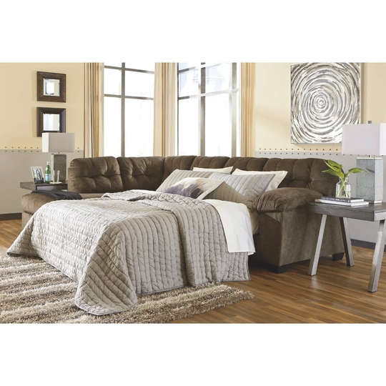 Accrington 2-Piece Sectional with Sofa Sleeper - Earth
