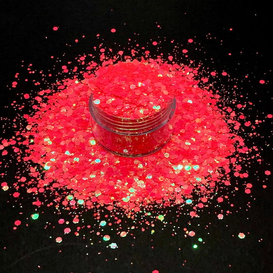 Orange Pink | Louie Louie Color Shift Pearl Chunky Mix Glitter Resin Crafts, Tumblers, Body Art, Decor, Eco-Friendly