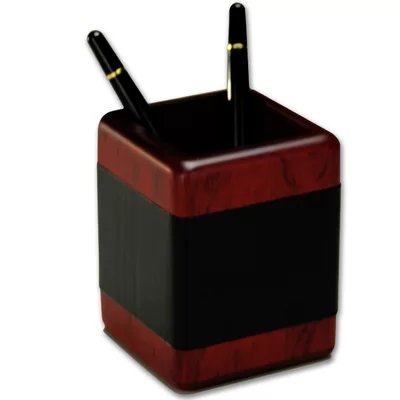 8000 Series Rosewood and Leather Pencil Cup