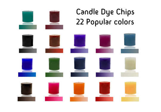 Candle Dye Chips - 25 Piece Pack 22 Colors Available
