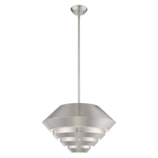 Livex Lighting Amsterdam 1-Light Mini Pendant - 18"Dia. x 20.5"-50.5"Adj. H - 18"Dia. x 20.5"-50.5"Adj. H
