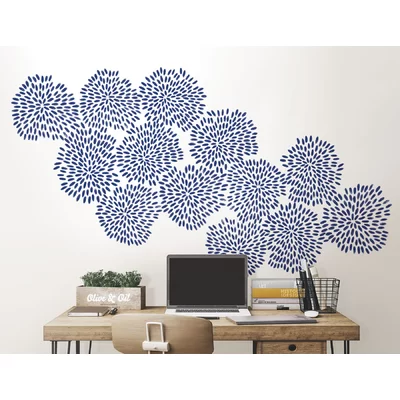 Midnight Fireworks Art Kit Wall Decal