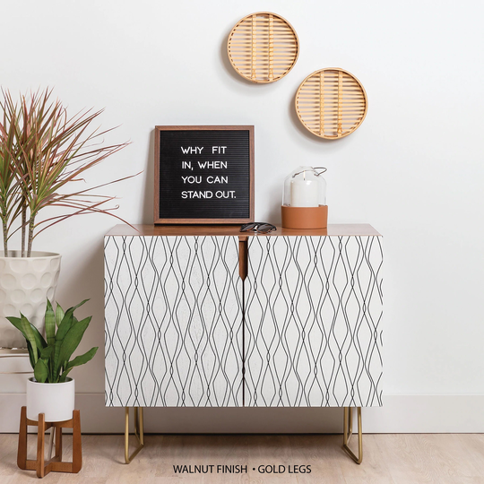 Wood Cabinet/Credenza Entertainment Center Modern Home Decor Sideboard Furniture Minimalist