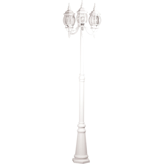 Artcraft Classico 3-Light Outdoor Post Light in White