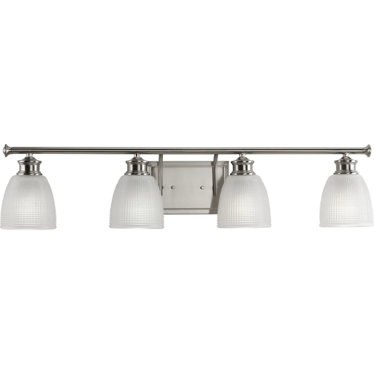 Progress Lighting Lucky Grey Aluminum 4-light Bath Light