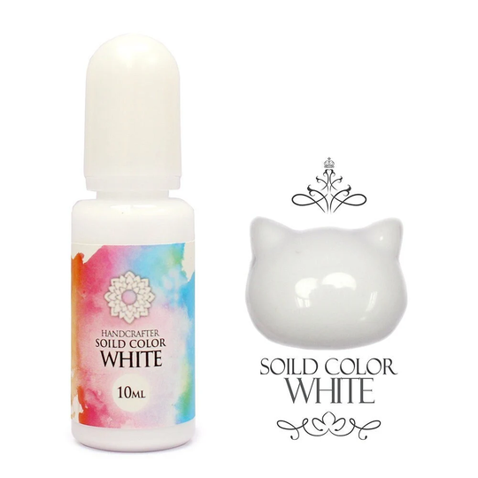 10 Ml, White, Solid-Color | Opaque Liquid Pigment, Handcrafter Resin Colorant, To Color Uv Or Uv/Led Resin, 9 Solid Colors Available