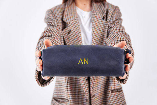 Leather Pencil Case, Personalized Pouch, Leather Pouch, Zipper Case