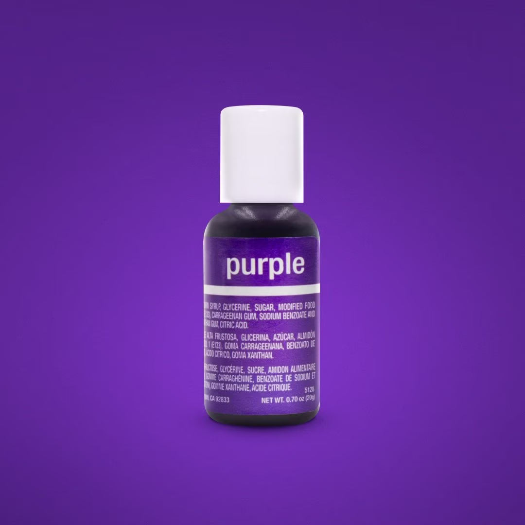 Fast Shipping Purple Chefmaster Gel Food Coloring 20Ml, Color
