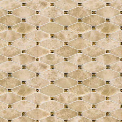 Emperador Marble Random Mosaic Wall Tile