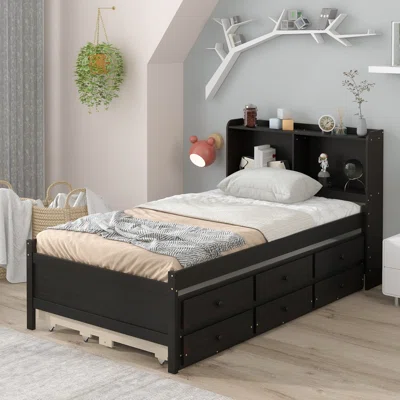 Detrice Drawer Storage Bed With Twin Trundle