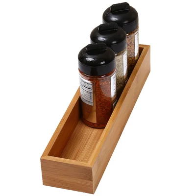 Bamboo 2"H x 3"W x 12"D Drawer Organizer