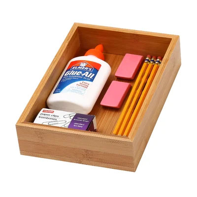 Bamboo 2"H x 6"W x 9"D Drawer Organizer