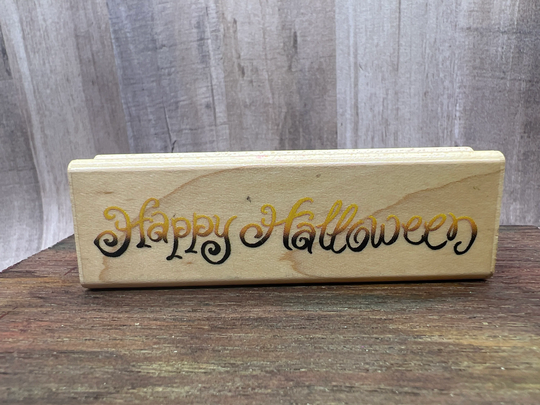 Happy Halloween Rubber Stamps - Used View All Photos Stampendous G035