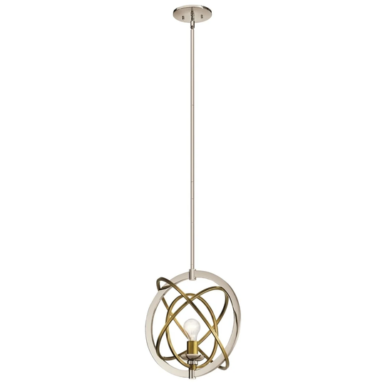 Kichler Lighting Ibis Collection 1-light Polished Nickel Pendant