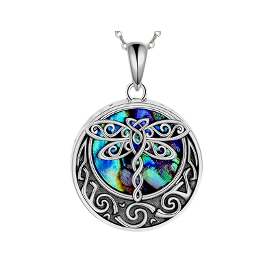 Dragonfly Colorful Design, Urn Necklace, Memorial, Keepsake, Love, Color, Ashes, Cremation, Nature, Pendant