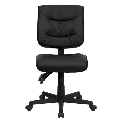 Alverson Mid-Back LeatherSoft Multifunction Swivel Ergonomic Task Office Chair