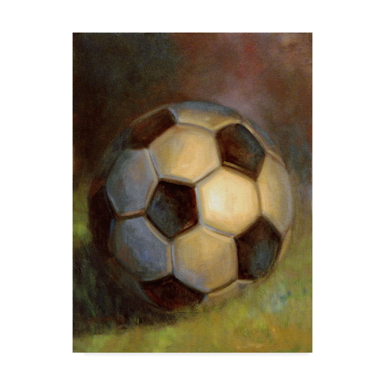 Hall Groat Ii 'Soccer Ball Abstract' Canvas Art - Multi-color