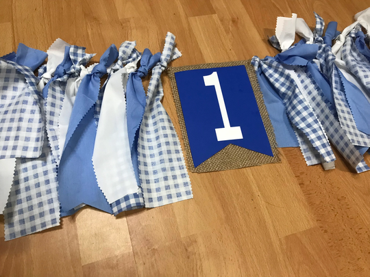 Little Blue Truck High Chair Banner