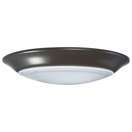 7 inch LED Disk Light CCT Selectable 3K/4K/5K Bronze Finish - N/A