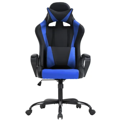 Gaming Chair Office Chair Desk Chair Swivel Rolling High Back PU Leather Executive PC Adjustable Massage Racing Computer Chair With Lumbar Support Hea