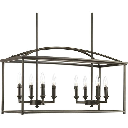 Piedmont Collection 8-Light Antique Bronze Farmhouse Chandelier Light