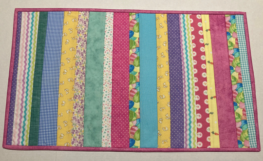 Easter Quilted Table Runner, Topper, Spring Quilt, Decor, Decor