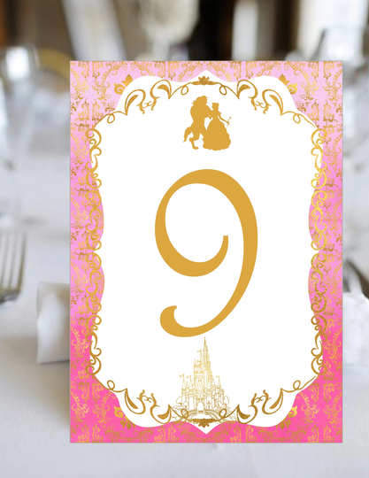 Fairy Tale Story Book Table Numbers | Select Your Characters Build Own Set #tn-401-1
