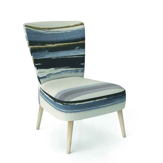 Designart 'Gold Watercolor Amethyst II' Upholstered Modern Accent Chair