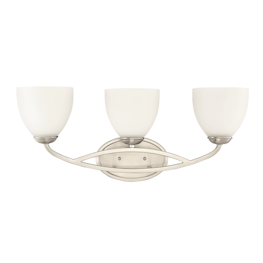 Millennium Lighting 3 Light Bathroom Vanity Fixture in Brushed Nickel