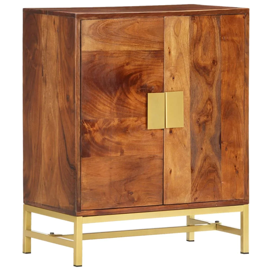 Sideboard 23.6"x13.8"x29.5" Solid Acacia Wood