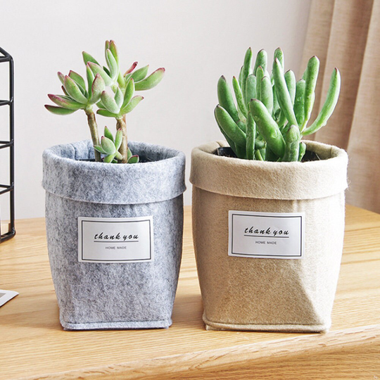 Small Flower Pot, Fabric Vase, Modern Minimalist Basket, Cute Indoor Office Storage, Artificial Decor, Brand New Art
