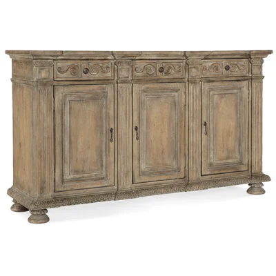 Castella 72" Wide 3 Drawer Sideboard