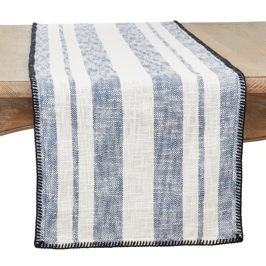 Stripe Design Whipstitch Table Runner - 16"x72"