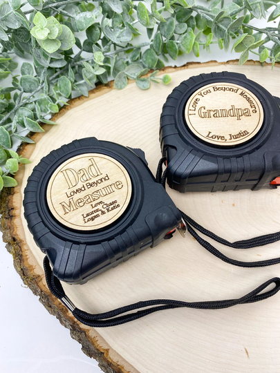 Father's Day Gift From Kids, Custom Engraved Tape Measure, Bonus Dad Gift, Granddad