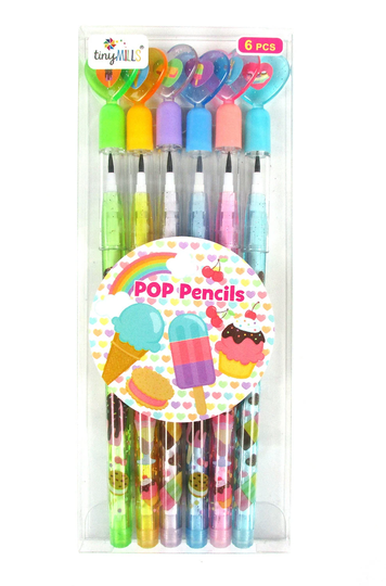 6 Pcs Ice Cream Multi Point Pencils