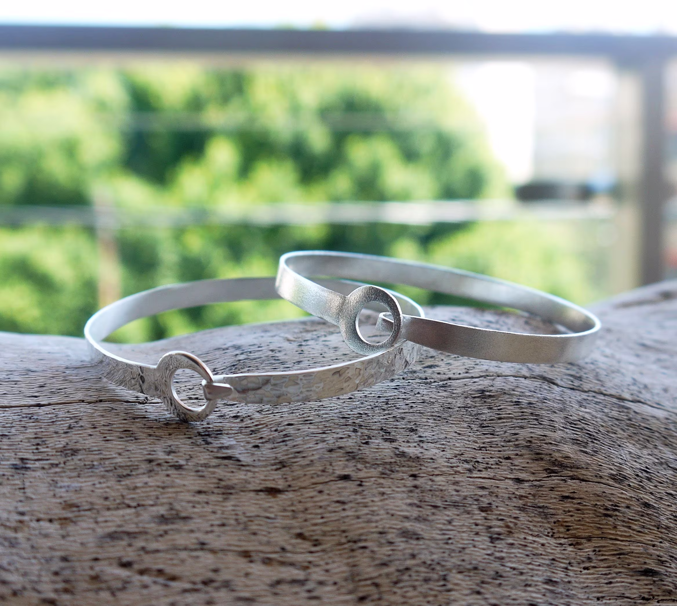 Silver Bangle With Closure, Hammered Silver Cuff Bracelet, Boho Bangle, Jewelry, Polished Layering Bangles, Bangles