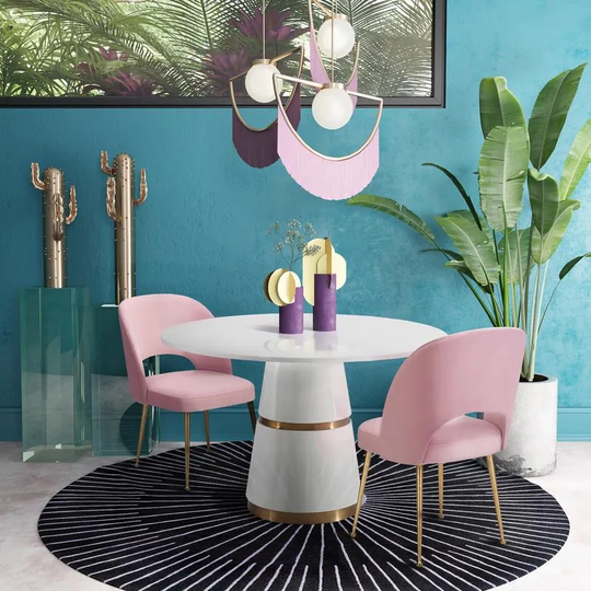 Silver Orchid Swain Handmade Dining Table