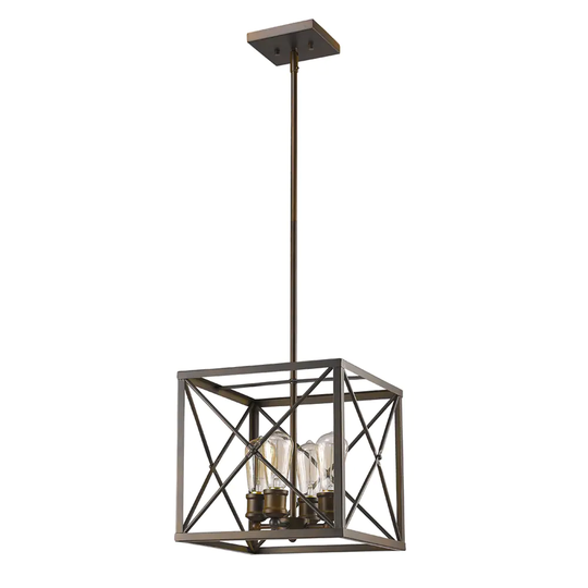 Brooklyn 4-light Oil Rubbed Bronze Pendant