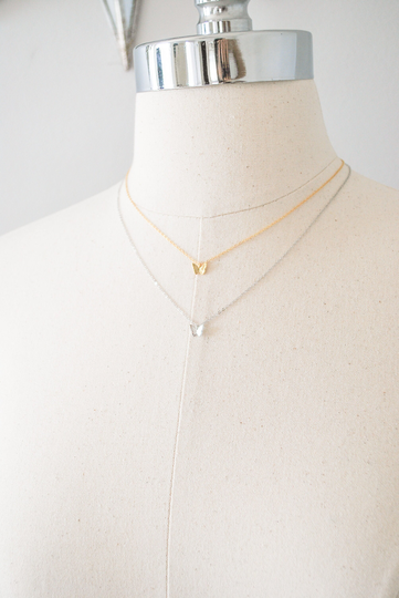 Butterfly Necklace, Gold Filled, Butterfly Jewelry, Tiny Butterfly, Sterling Silver, Layered Necklace, Dainty Necklace, Minimalist Necklace
