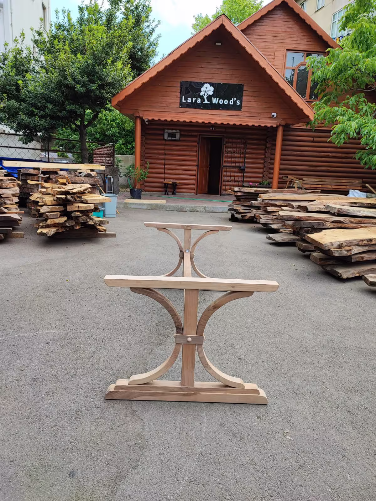 Unfinished Walnut Wood Table Legs, Raw Modern Base, Dining Legs Order For Justin